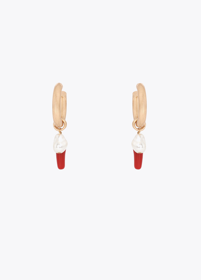 Boucles d'oreilles créoles avec breloques...