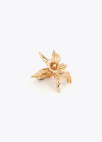 Metallic Flower Ring