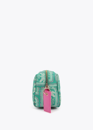 Multicolor Printed Nylon Toiletry Bag