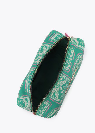 Multicolor Printed Nylon Toiletry Bag