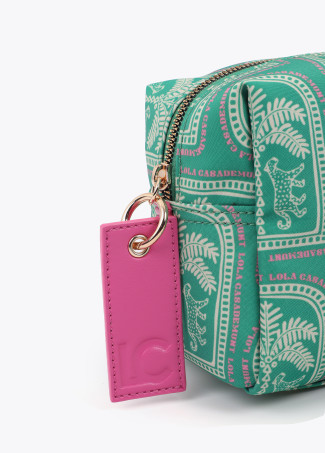 Multicolor Printed Nylon Toiletry Bag