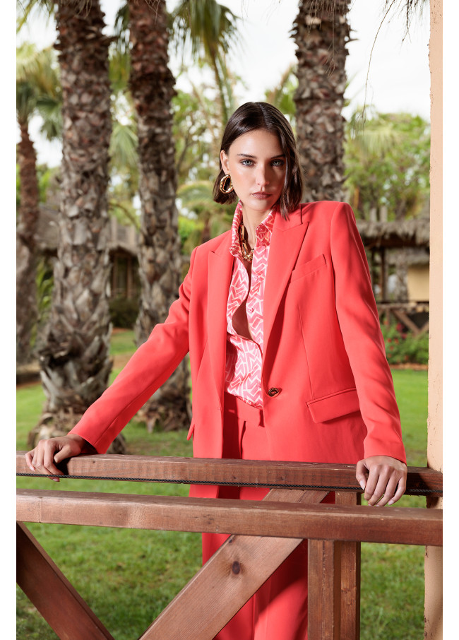 Blazer diritto aderente