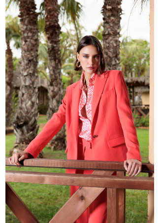 Blazer diritto aderente