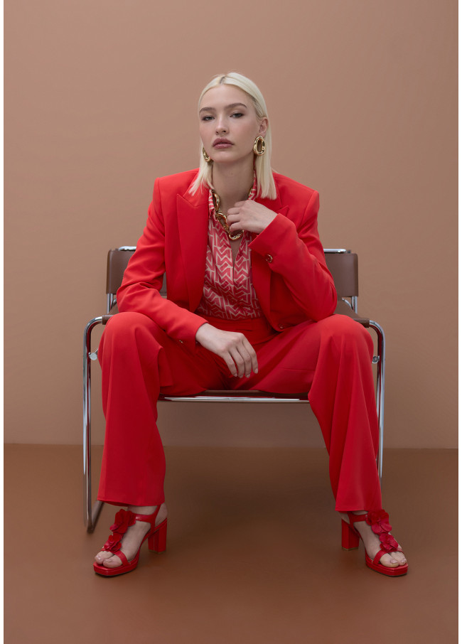 Blazer reto ajustado