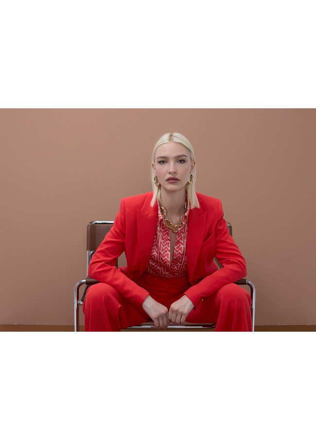 Blazer diritto aderente