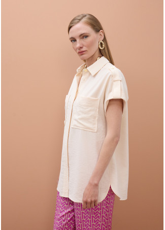 Camicia senza maniche con tasche