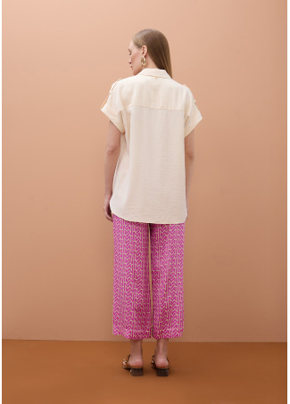 Camicia senza maniche con tasche