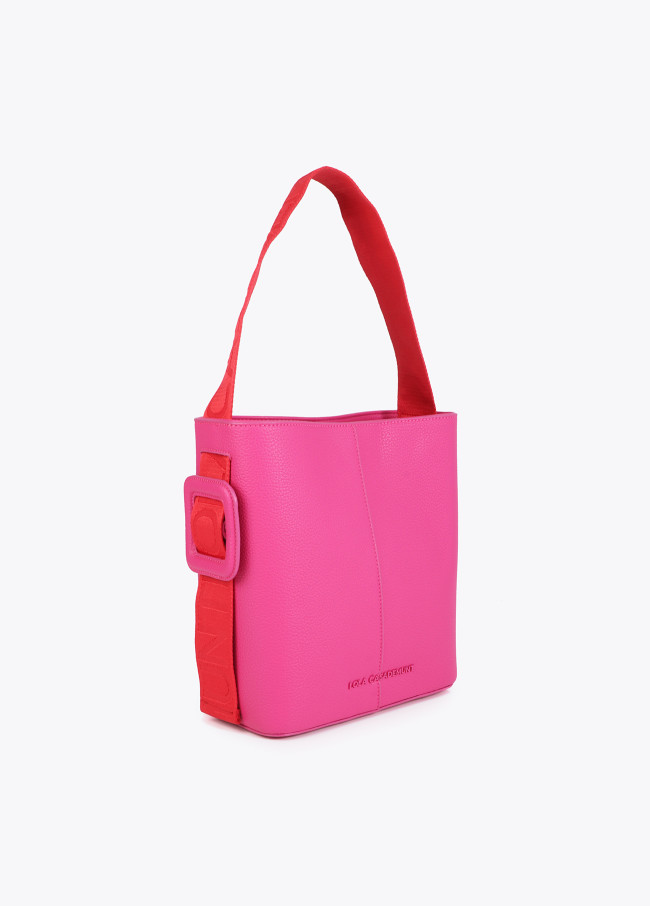 Shopper with Nylon Handle Contrast