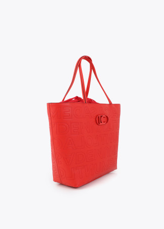 Shopper destrutturata con monogramma