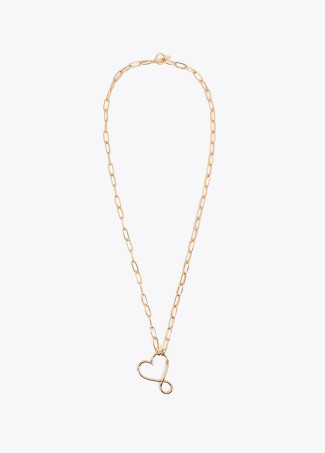 Collar multiposición corazón infinito