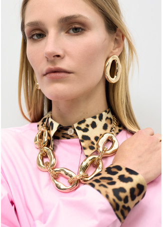 Collana con maglie metalliche