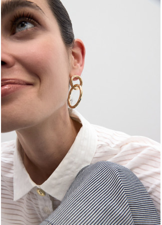 Boucles d'Oreilles Double Anneau