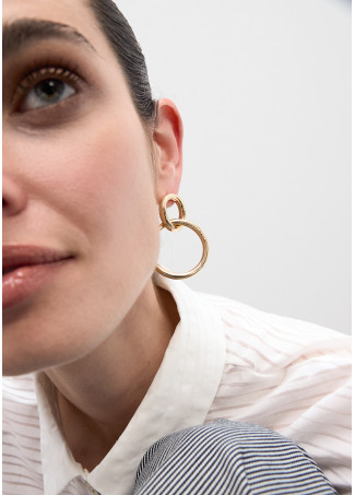 Boucles d'Oreilles Double Anneau