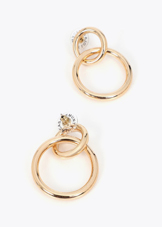 Boucles d'Oreilles Double Anneau