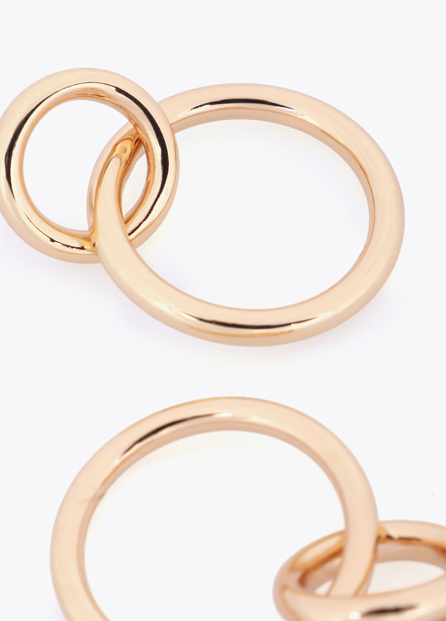 Boucles d'Oreilles Double Anneau