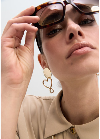 Pendientes combinados corazón infinito