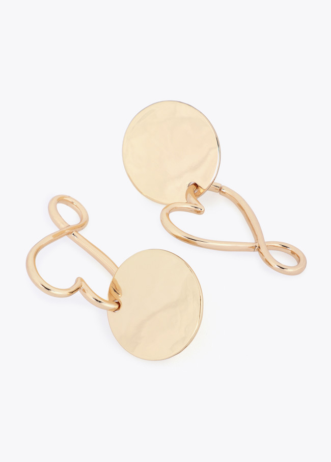 Boucles d'oreilles Cœur Infini Combinées