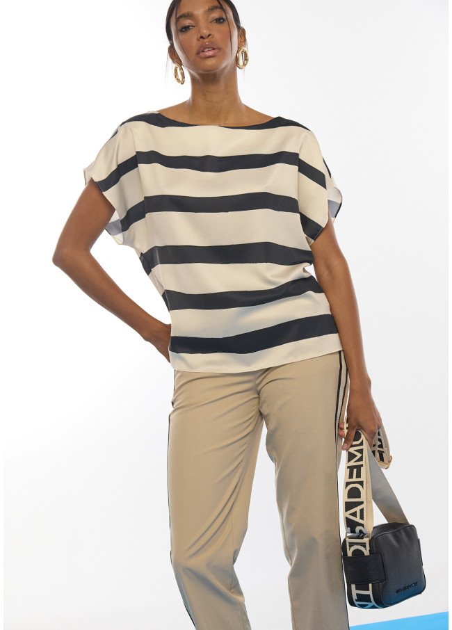 Contrast Nylon Strap Crossbody