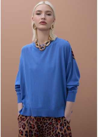 Pullover mit bedrucktem Rücken