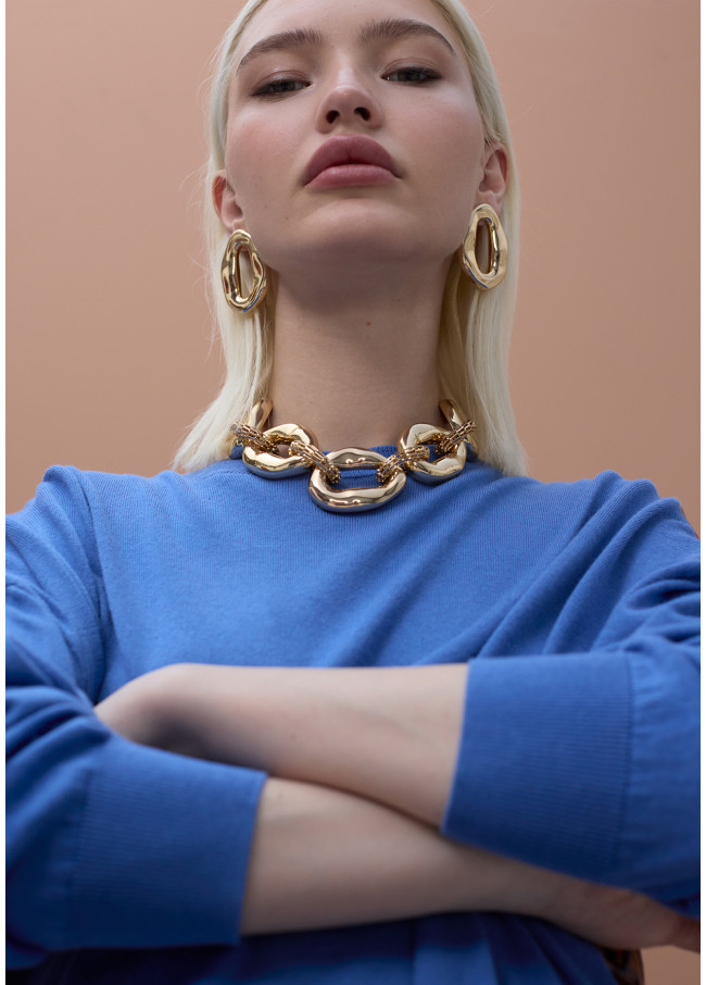 Pulôver costas estampado