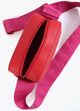 Nylon Umhängetasche mit Kontrast