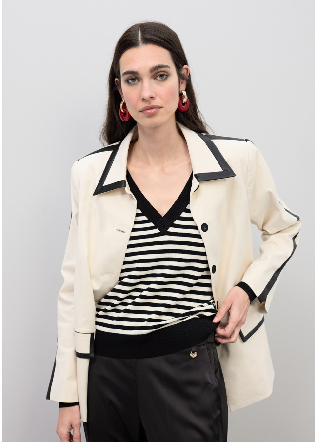 Pantalon droit taille élastique