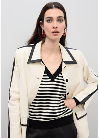 Pantalon droit taille élastique