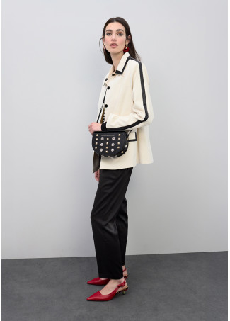 Straight Elastic Waist Pants