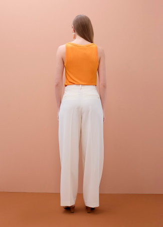 Orange Strap Tank Top