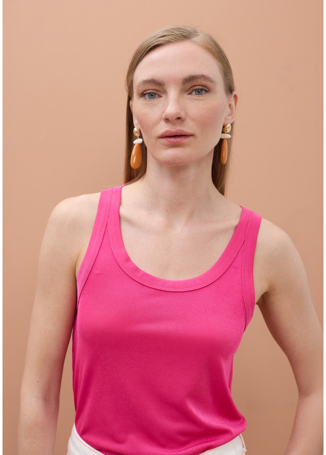 Round Neck Strap Top