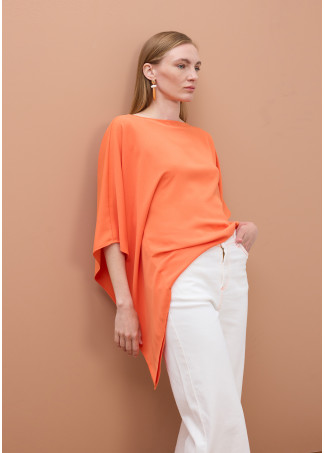Blusa a mantella con manica scesa