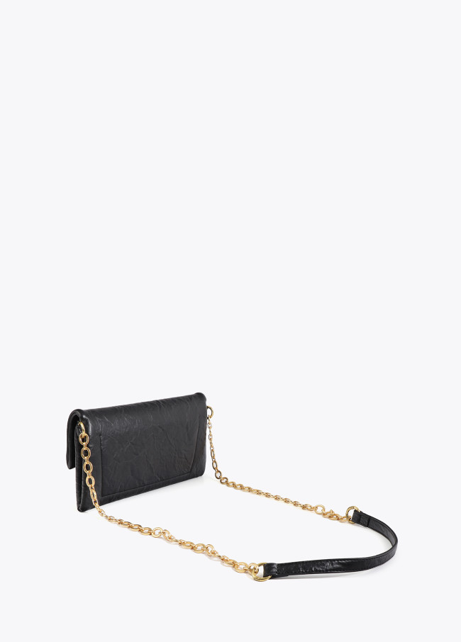 Pleated Flap Crossbody