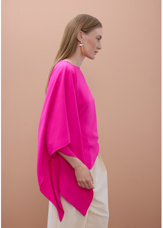 Blusa capa manga caída