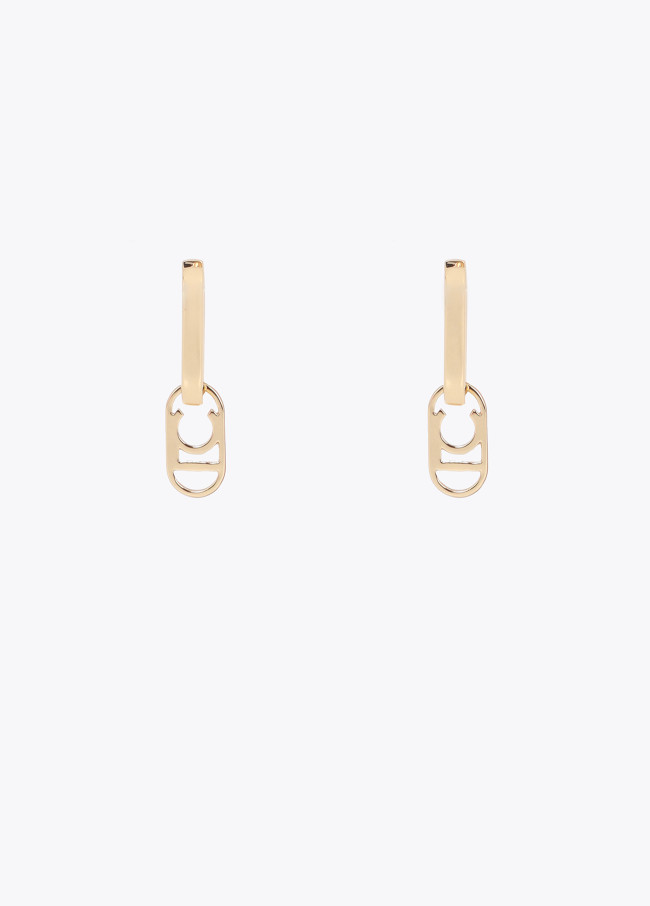 Boucles d'oreilles à charnière avec logo...