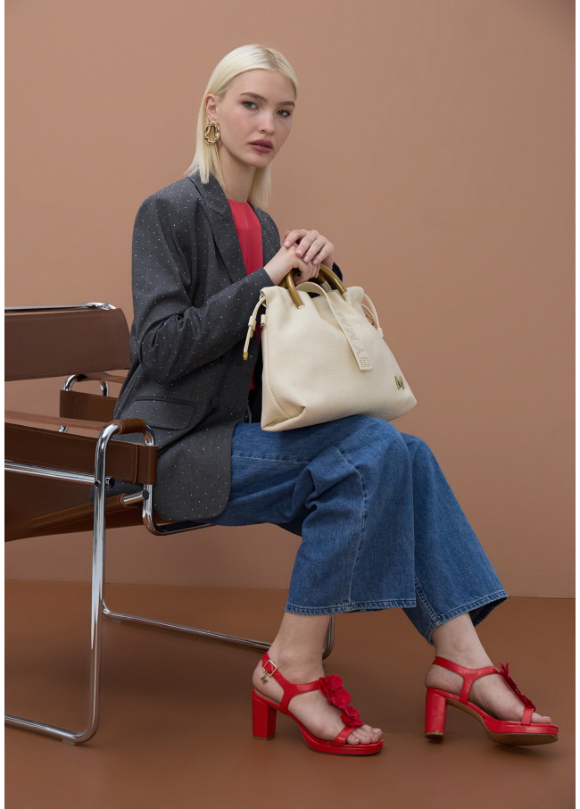 Blazer doppiopetto con strass