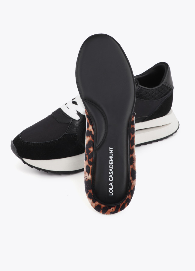 Bicolore Plattform-Sneaker in Kombinierten...