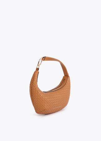 Bolso trenzado media luna