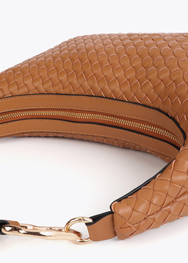 Geflochtene Halbmondtasche