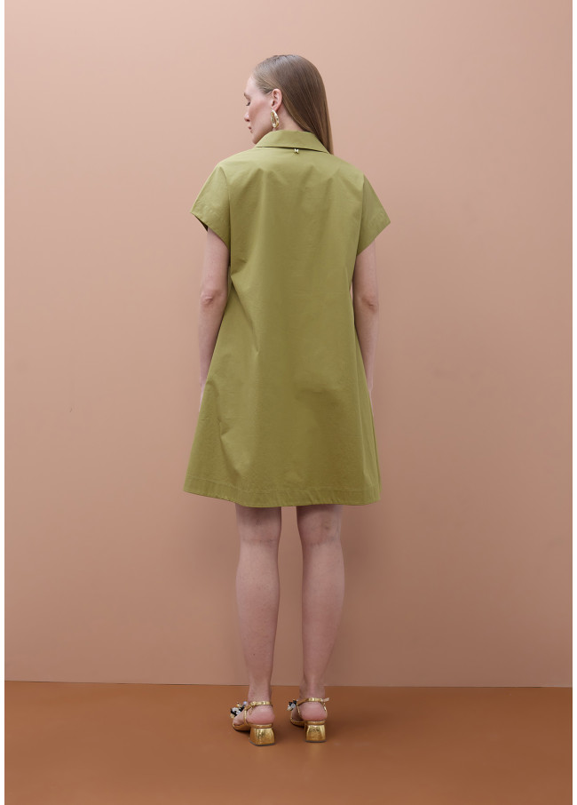 Short Sleeve Shirt Dress
