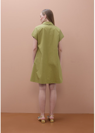 Camicia Vestito Corto a Maniche Corte