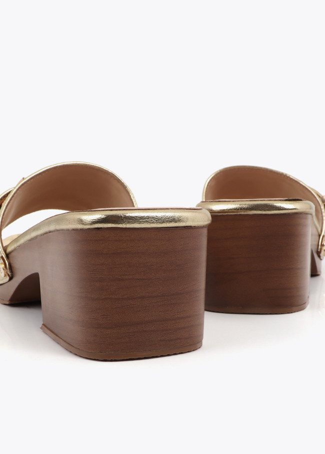 Clog with Metallic Details