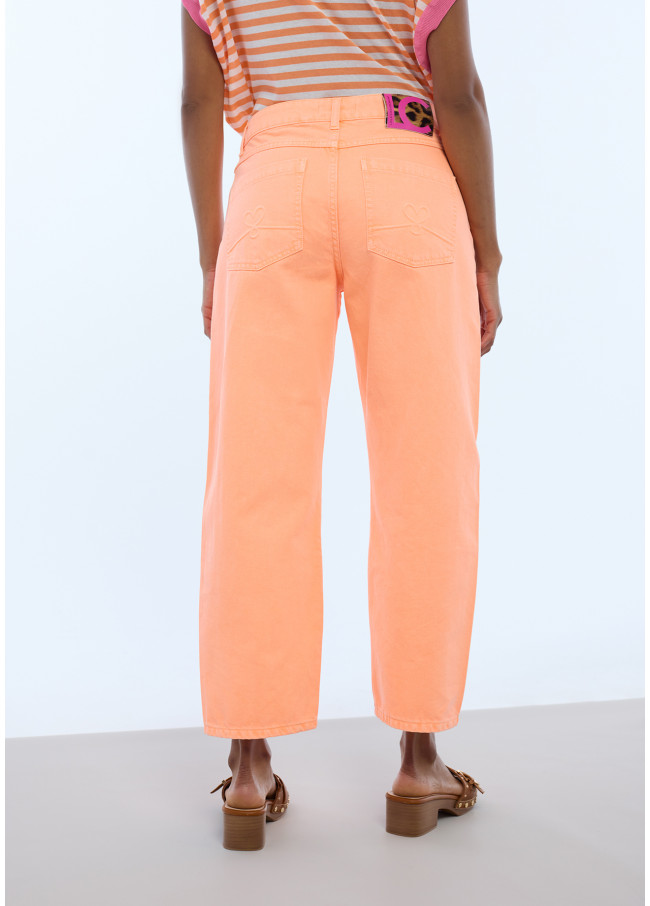 Pantalon carrot fluo