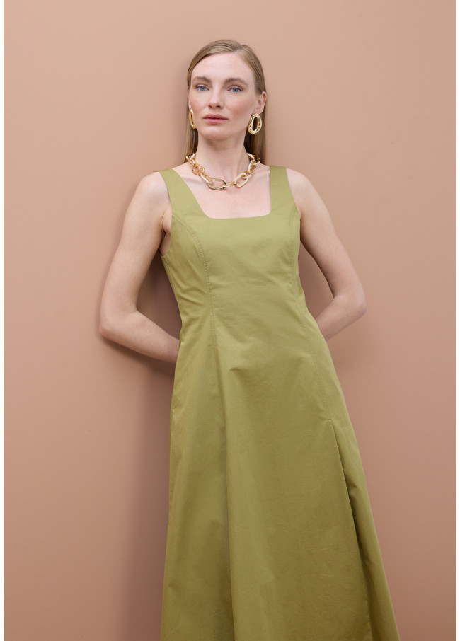 Vestito Popeline con Spalline