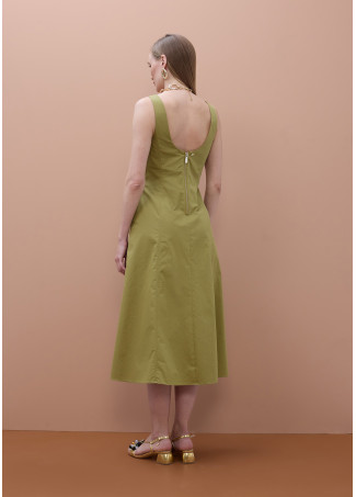 Vestito Popeline con Spalline