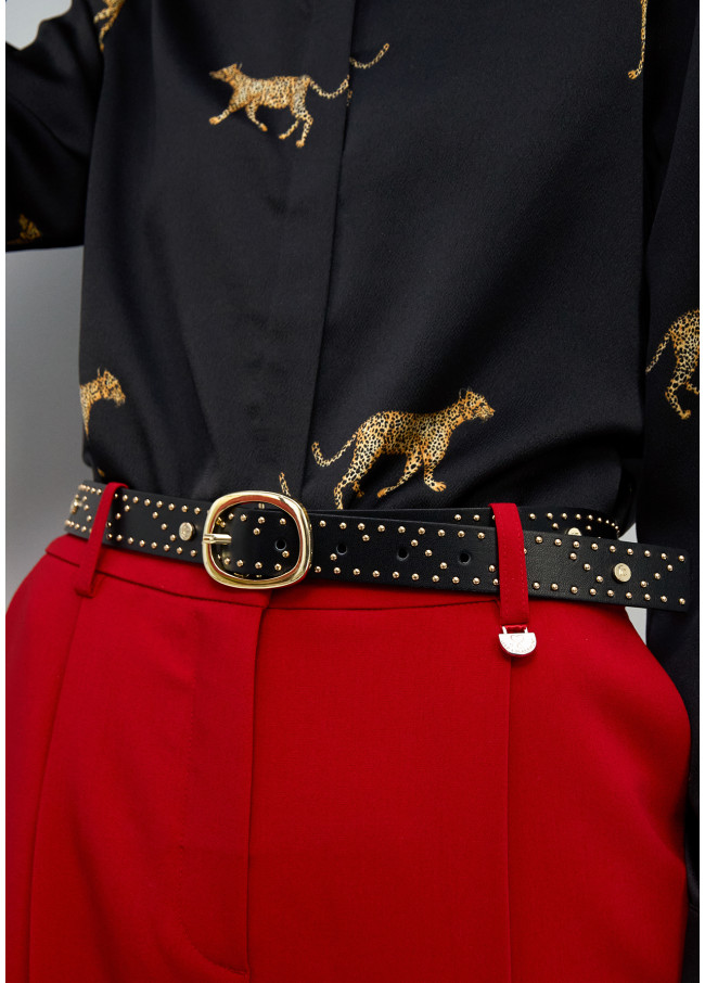 Ceinture avec Clous Logo et Applications...