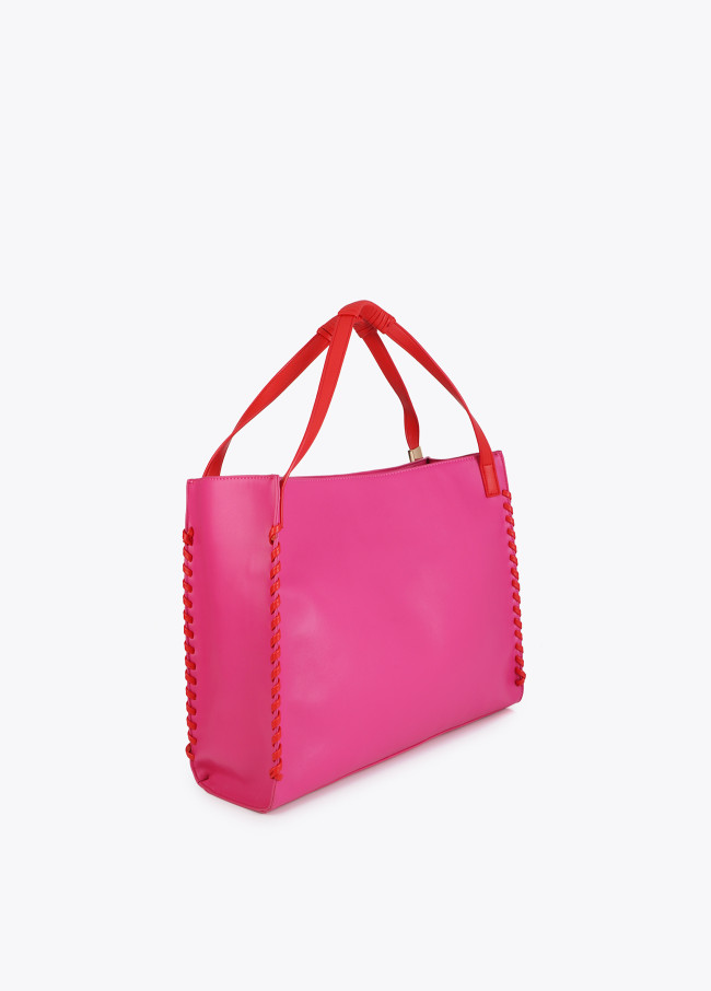 Shopper with Contrasting Braided Detail