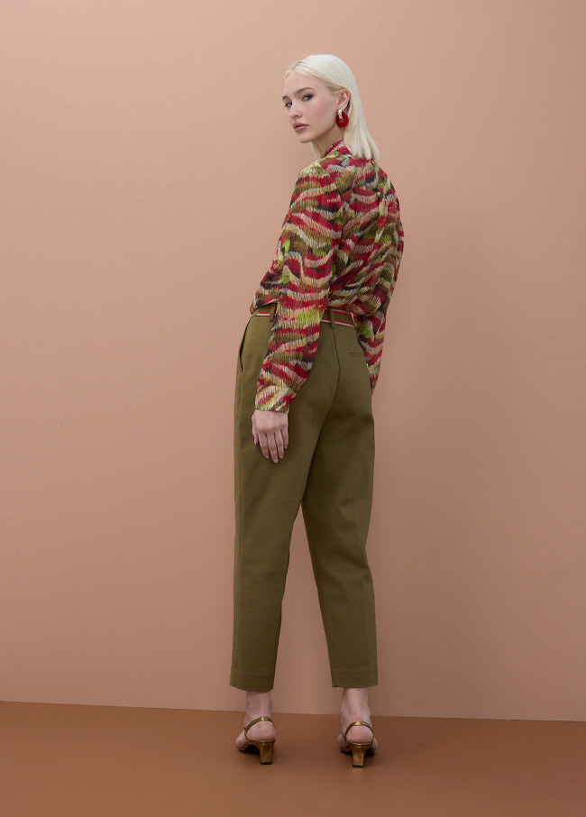 Pantaloni con nastro logo