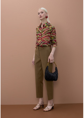 Pantaloni con nastro logo