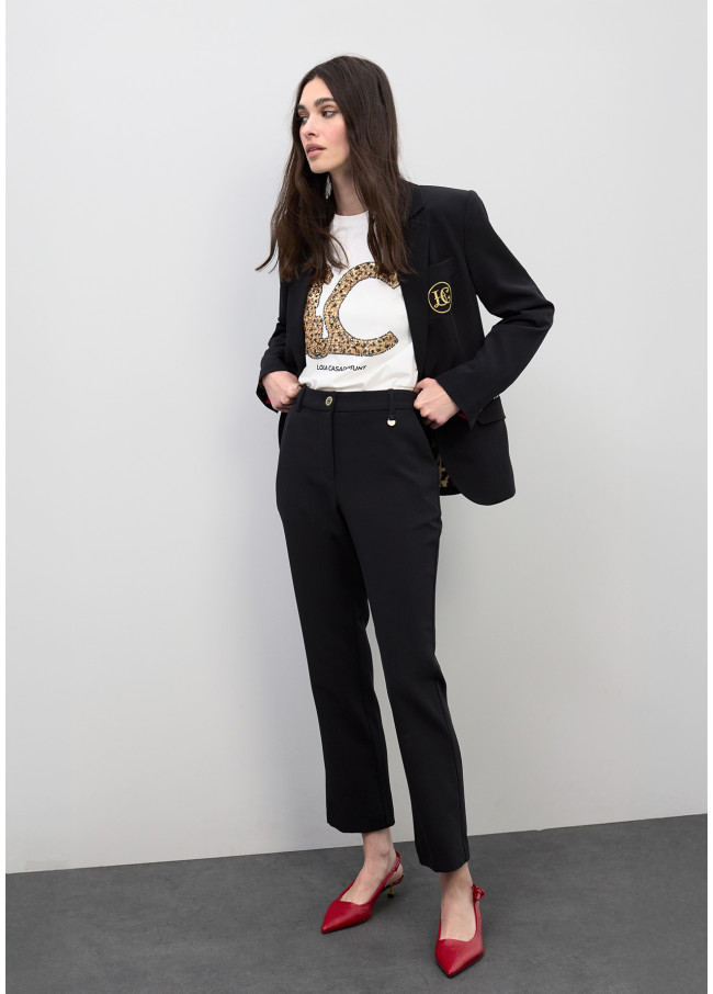 Pantalon Évasé Cropped