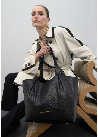 Shopper Plissé avec Anse Logo